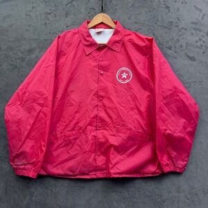 Cardinal Mens Red Coaches Jacket XL Community Star 2003-2004 Windbreaker USA